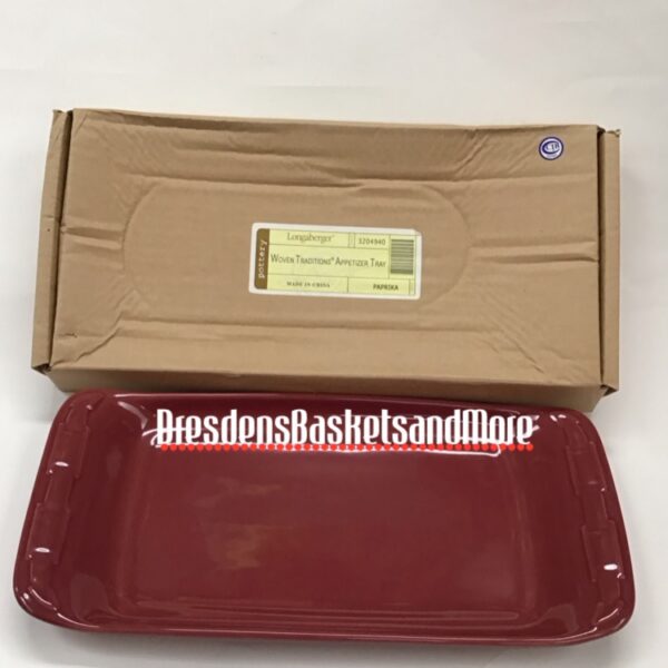 Longaberger Paprika Appetizer Tray NIB
