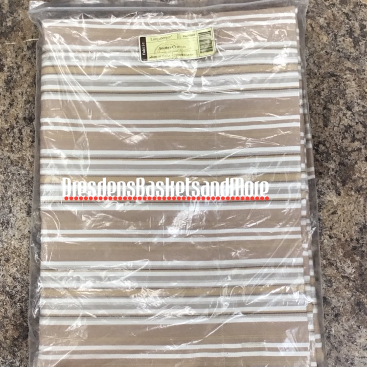 Longaberger Washed Linen Shower Curtain NIP