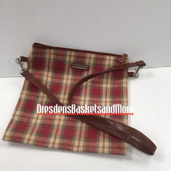 Longaberger Orchard Park Plaid Slim Bag