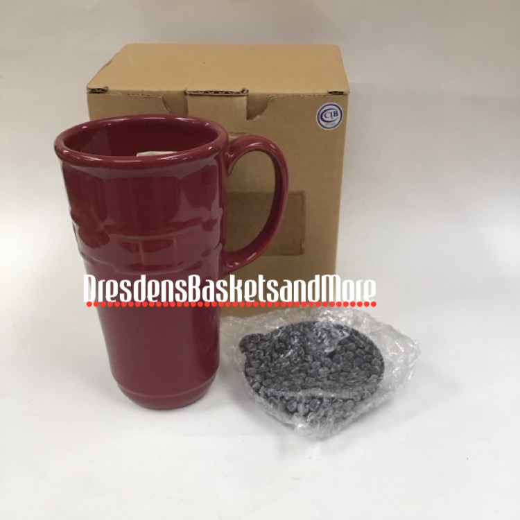 Longaberger Paprika Travel Mug NIB