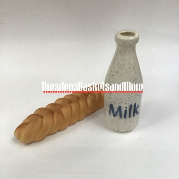 Miniature Milk Bottle & Bread Loaf