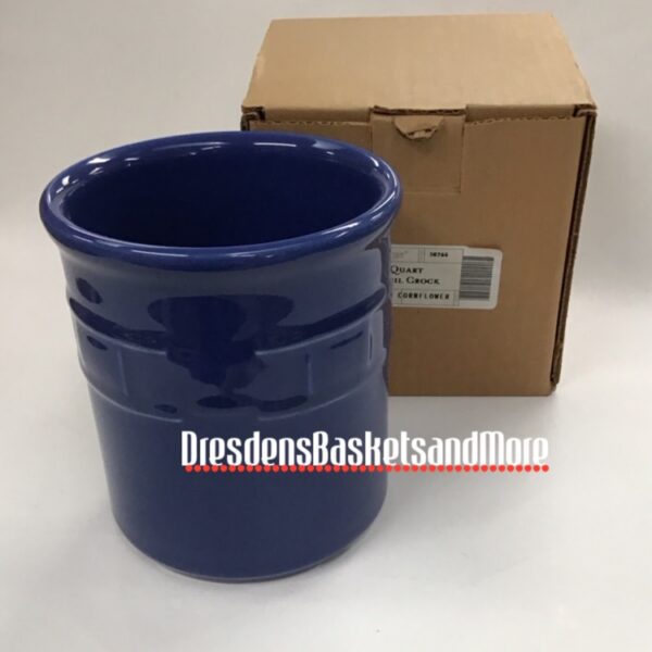 Longaberger Cornflower 1 Qt Crock NIB