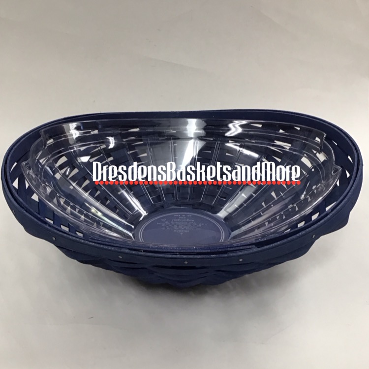 Longaberger 2007 Swoop Bowl Cornflower Basket w/ Hard Protector