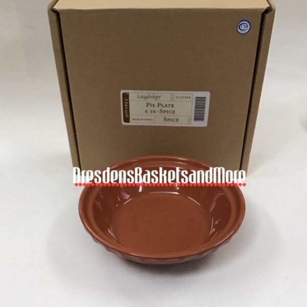 Longaberger Spice 6" Pie Plate NIB