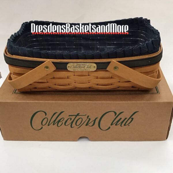 Longaberger 2001 Collectors Club Gathering Basket Combo NIB