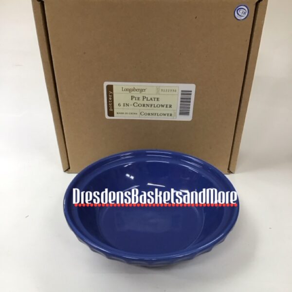 Longaberger Cornflower 6" Pie Plate NIB