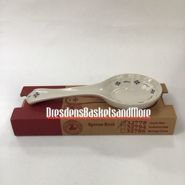 Longaberger Classic Blue Spoon Rest NIB