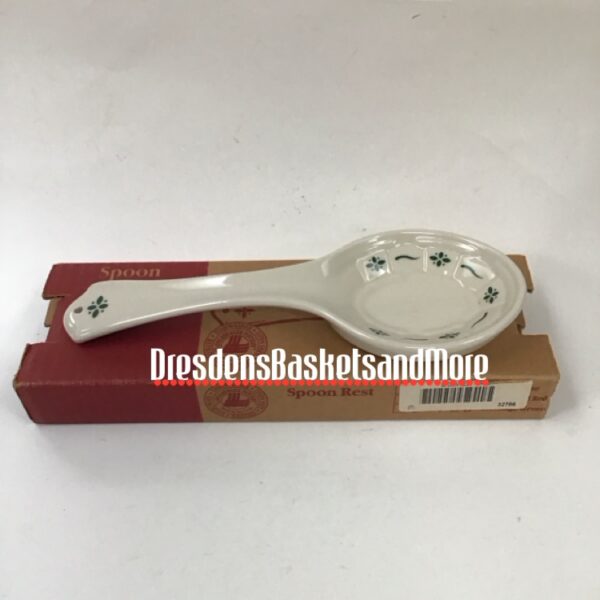 Longaberger Heritage Green Spoon Rest NIB