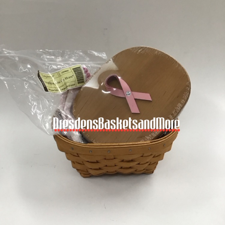 Horizon of Hope 2008 Longaberger Basket Combo w/ Lid Warm Brown