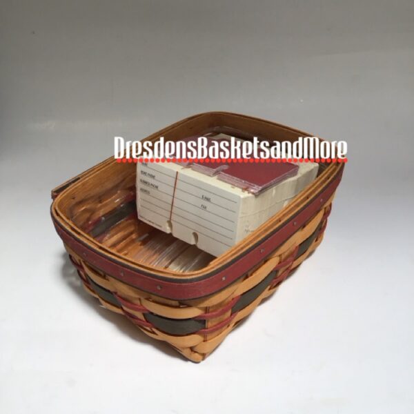 Fathers Day Longaberger Address Basket w/ Protector & Card Set