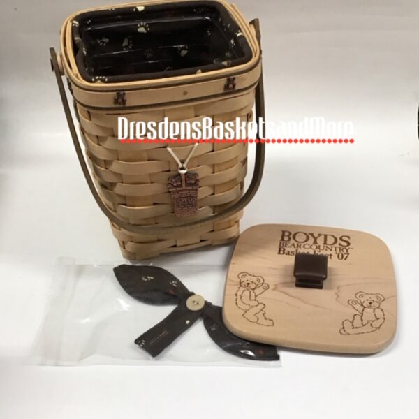 Longaberger 2007 Boyds Basket Fest Basket Set SIGNED