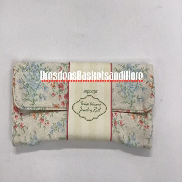 Longaberger Vintage Blossoms Jewelry Roll