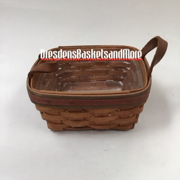 Longaberger 1991 Father's Day Spare Change Basket w/ Protector*