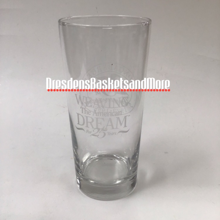 Longaberger 25th Anniversary Commemorative Glass