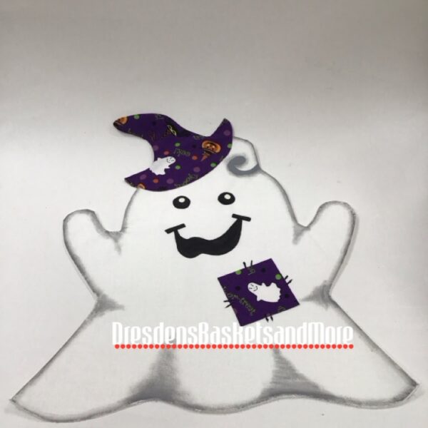 Ghost For The Large Wrought Iron Snowman Halloween Party