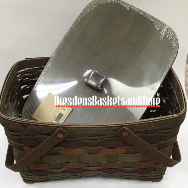 Longaberger 2007 American Craft Traditions Trading Basket w/ Protector & Woodcrafts Lid*