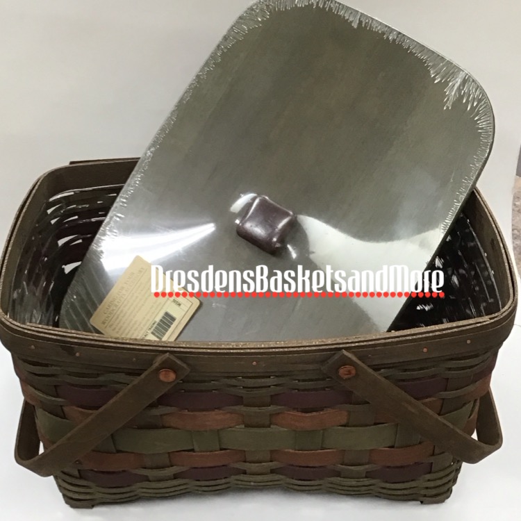 Longaberger 2007 American Craft Traditions Trading Basket w/ Protector & Woodcrafts Lid*