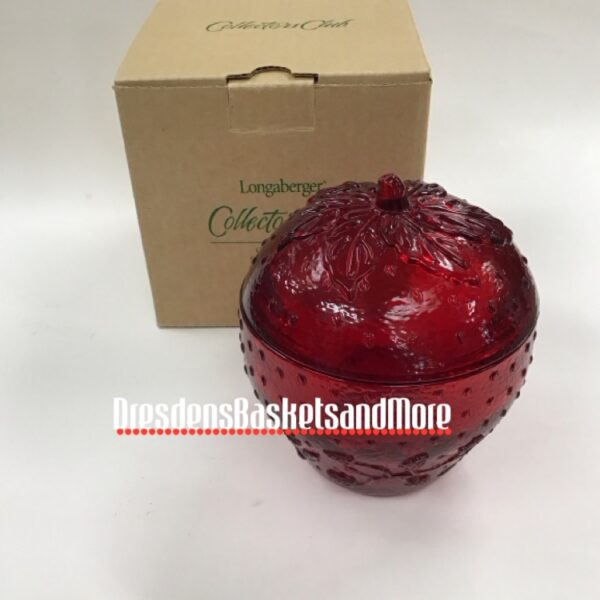 Longaberger Collectors Club Strawberry Jam Jar NIB