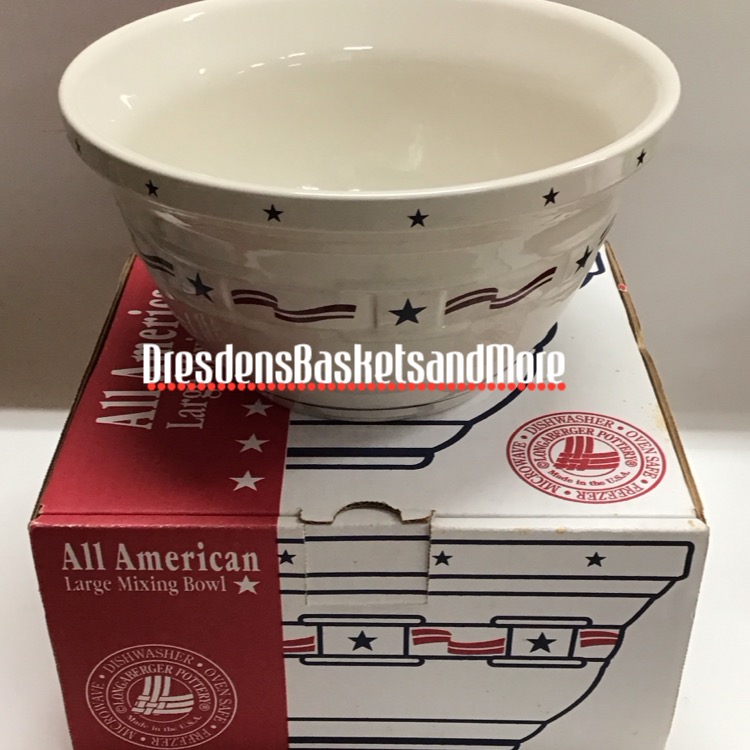 Longaberger All American Large Mixing Bowl NIB