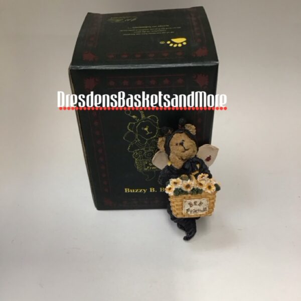 Limited Edition Boyds Buzzy B. Bear Basket Sitter NIB