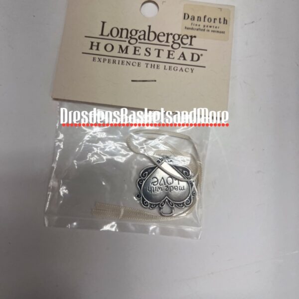 Pewter Made With Love Danforth Tie On