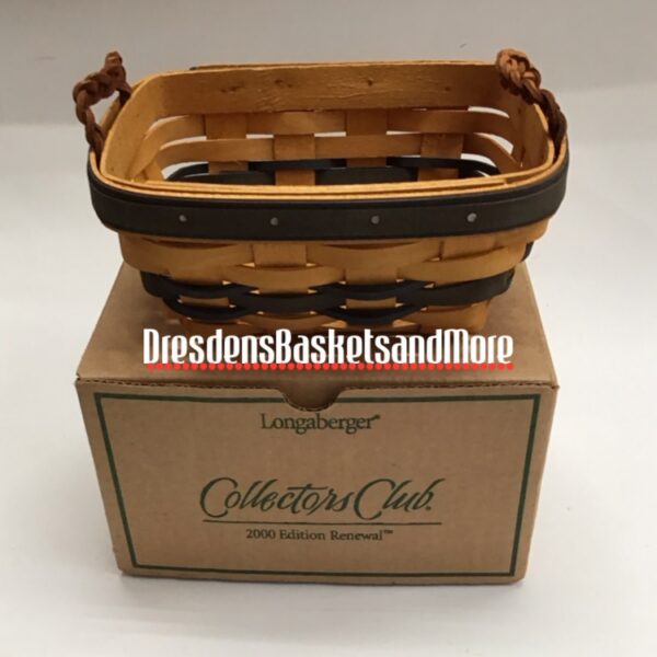 Longaberger 2000 Collectors Club Renewal Basket NIB
