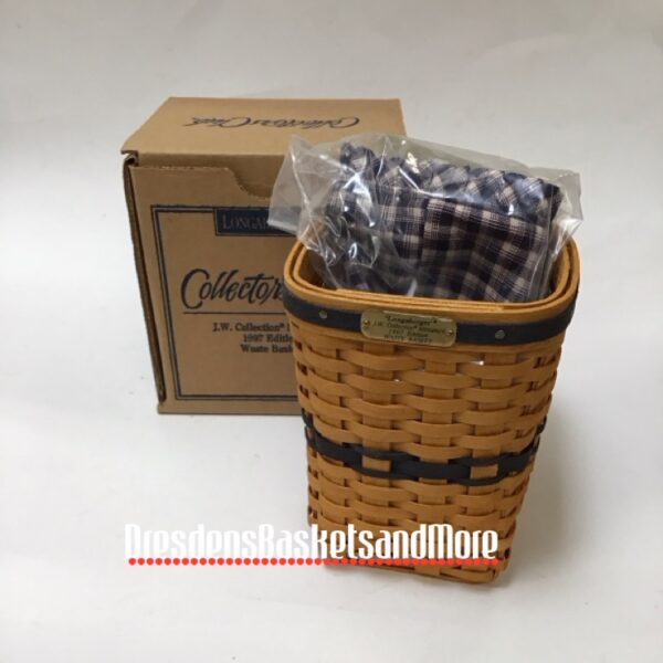 Longaberger 1997 JW Miniature Waste Basket Combo NIB
