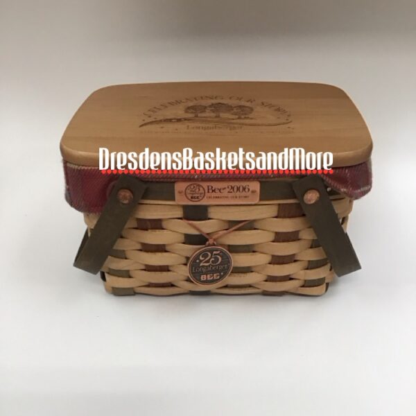Longaberger 2006 Bee Basket Combo w/ Lid SIGNED*