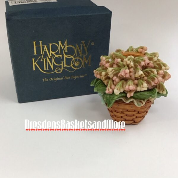 Harmony Kingdom Longaberger Lily of The Valley Basket Figurine NIB