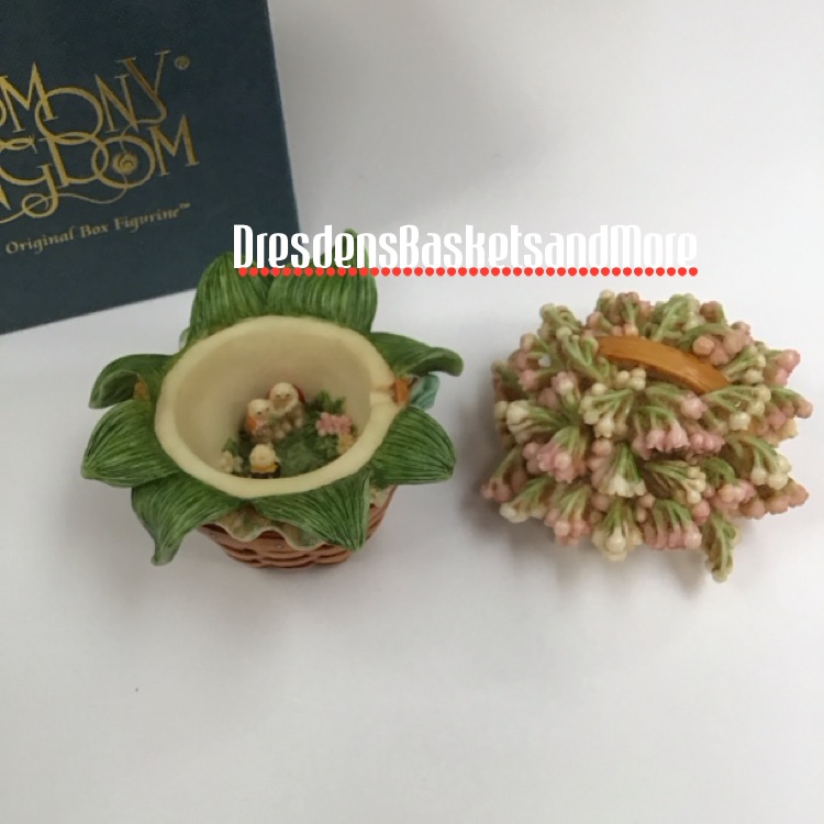 Harmony Kingdom Longaberger Lily of The Valley Basket Figurine NIB