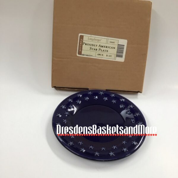 Longaberger Proudly American Candle Plate*