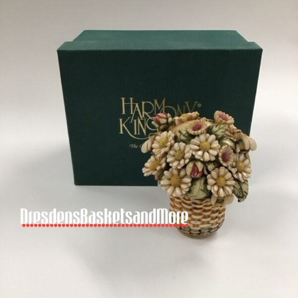 Harmony Kingdom Longaberger Daisy Basket Figurine NIB