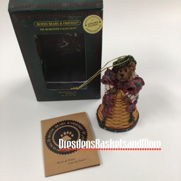 Longaberger Boyds Limited Edition Bell Basket Ornament NIB