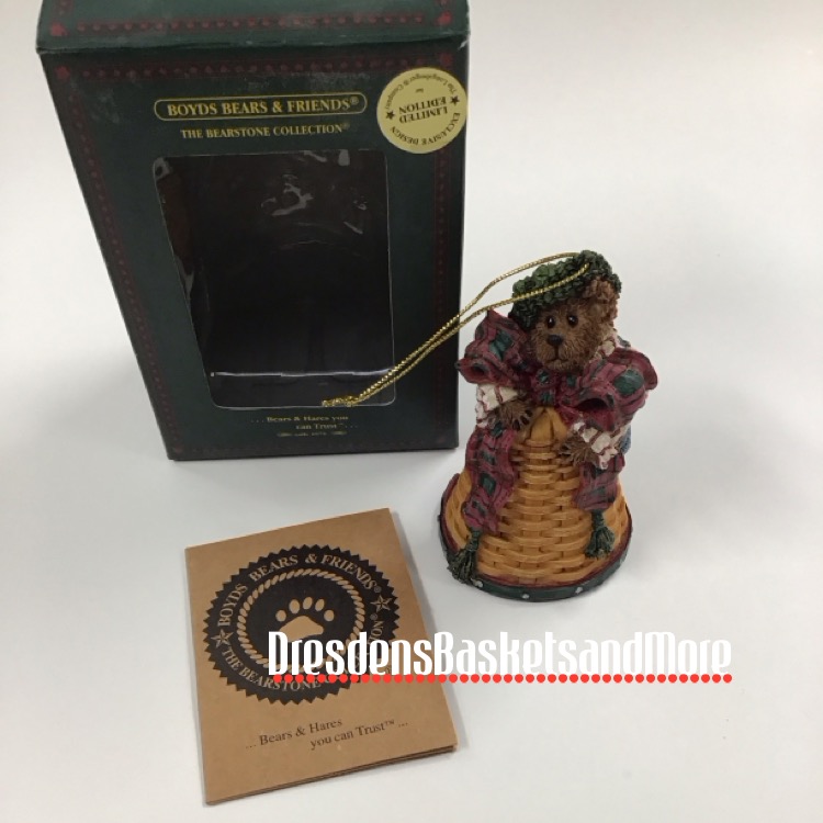 Longaberger Boyds Limited Edition Bell Basket Ornament NIB