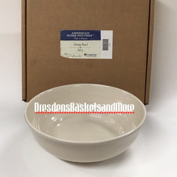 Longaberger American Home Pottery Serving Bowl NIB