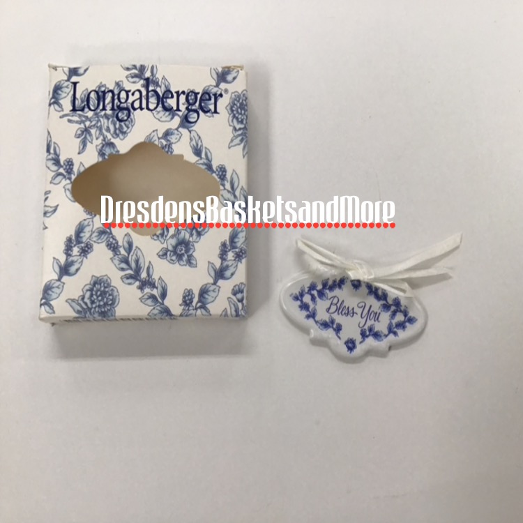 Longaberger Bless You Tie-On