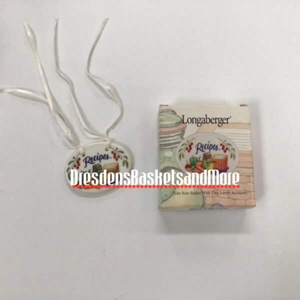 Longaberger Recipes Tie-On