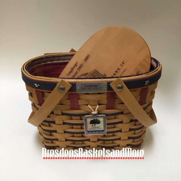 Longaberger 2003 Bee Basket Set SIGNED*