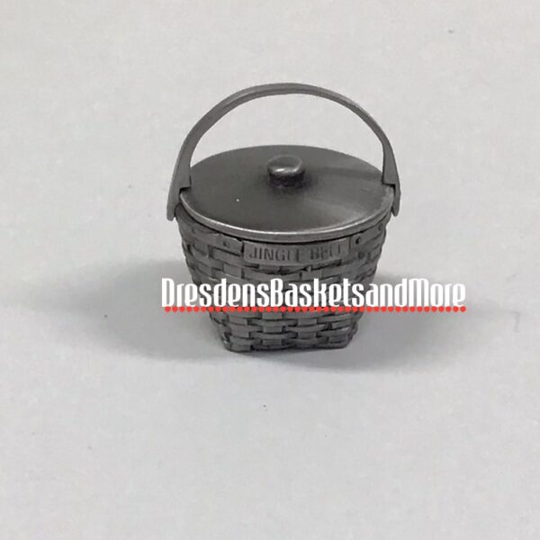Pewter Christmas Longaberger Mini Jingle Bell Basket
