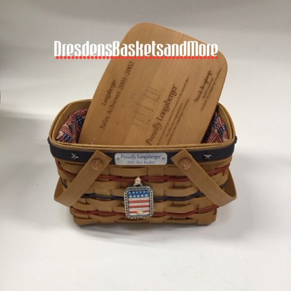 Longaberger 2002 Bee Basket Set SIGNED