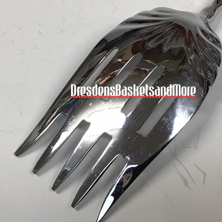 Longaberger Woven Traditions Blue Serving Fork and Spoon*
