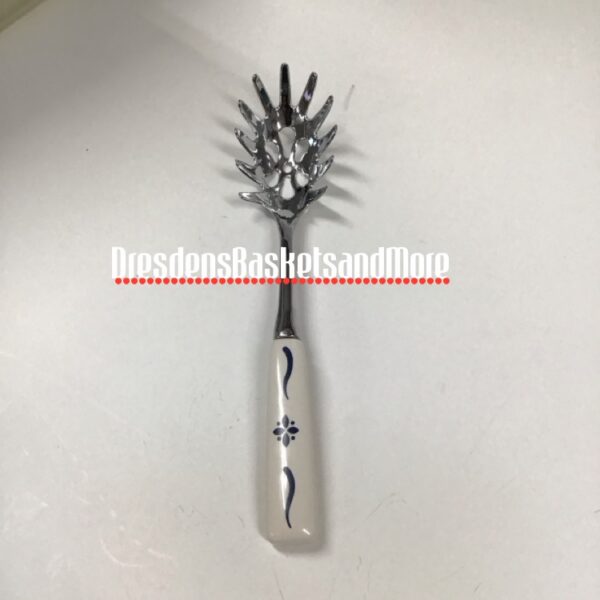 Longaberger Woven Traditions Blue Pasta Serving Spoon