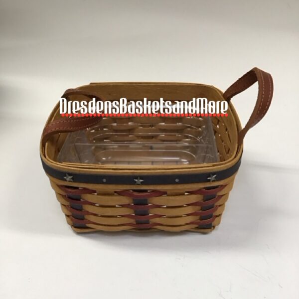 Longaberger 2003 Proudly American Medium Berry w/ Hard Divided Protector