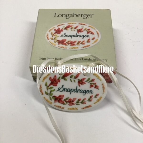 Snapdragon Longaberger Tie On