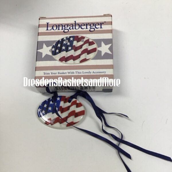 All American Longaberger Oval Tie On