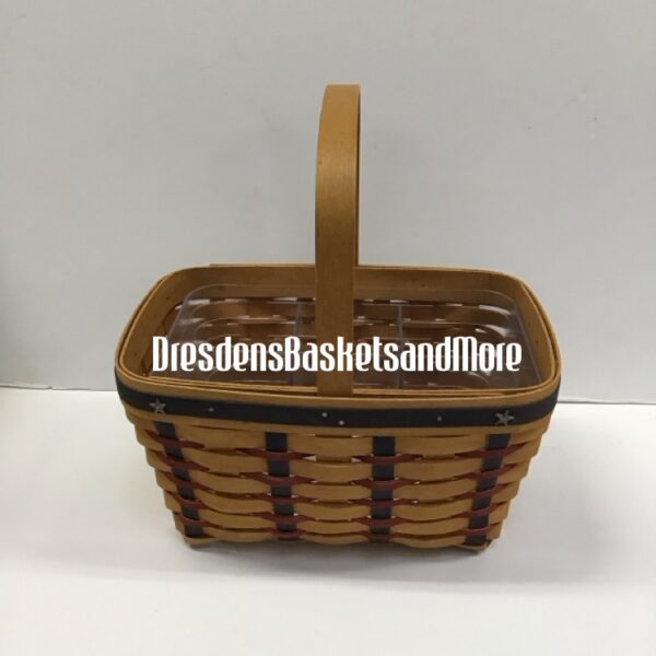 Longaberger 2003 Proudly American Spring Basket w/ Divided Protector*