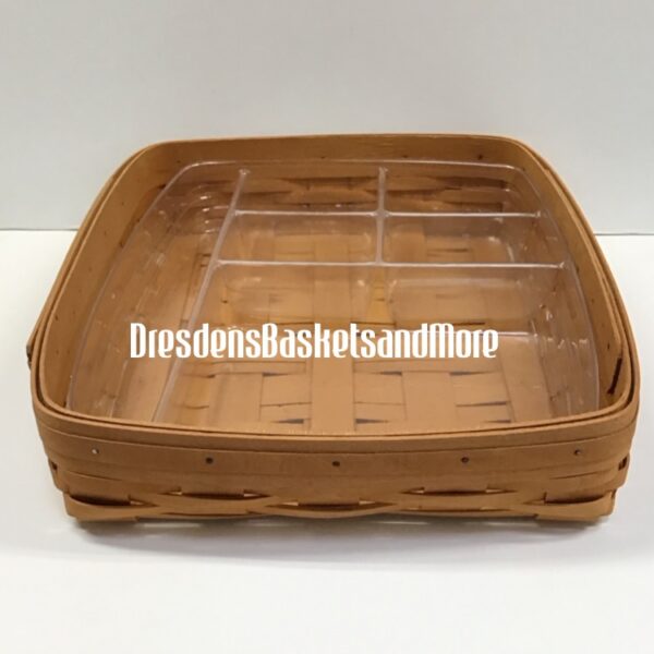 Longaberger 1998 9X13 Serving Solutions Basket w/ Divided Protector*