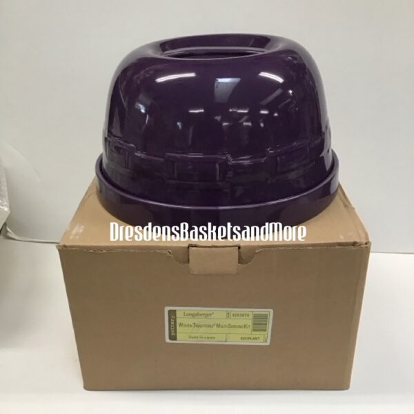 Longaberger Eggplant 8 IN 1 Multi Serving Kit NIB*