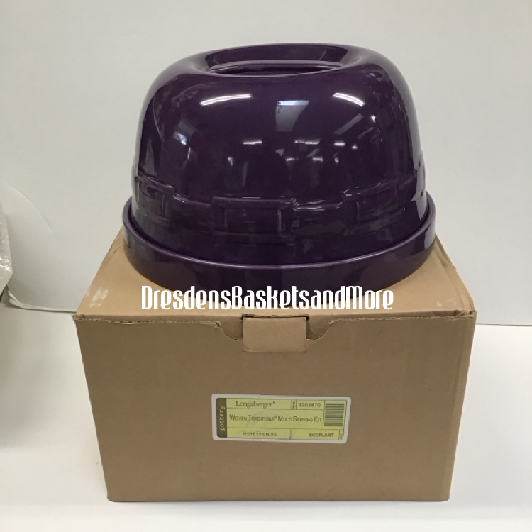 Longaberger Eggplant 8 IN 1 Multi Serving Kit NIB*
