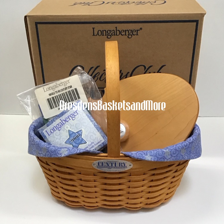 Longaberger 2000 Collectors Club Century Celebration Basket Set NIB